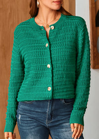 PRETTYGARDEN Women's Knit Cardigan Sweaters Casual Long Sleeve Open Front Button Down Trendy Jackets Outerwear