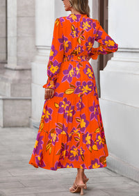 PRETTYGARDEN Women's Floral Maxi Dress Spring Long Sleeve V Neck Casual A Line Long Flowy Boho Party Dresses