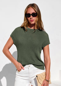 PRETTYGARDEN Women Spring Sweater Vest Business Casual Tank Top Lightweight Cap Sleeve Knit Shirts Trendy Summer Outfits PRETTYGARDEN