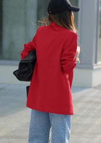 PRETTYGARDEN Fall Blazers for Women Business Casual Long Sleeve Lapel Pockets Dressy Suit Jackets Work Office Clothes