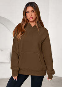 PRETTYGARDEN Womens Oversized Hoodies Fleece Hooded Sweatshirts Long Sleeve Pullover Tops Fall Outfits Winter Clothes