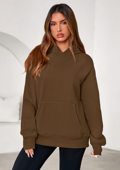 PRETTYGARDEN Womens Oversized Hoodies Fleece Hooded Sweatshirts Long Sleeve Pullover Tops Fall Outfits Winter Clothes