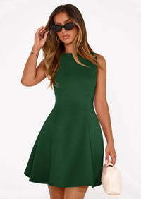 PRETTYGARDEN Summer Dresses for Women Elegant Sleeveless Boat Neck A Line Spring Formal Cocktail Party Mini Dress PRETTYGARDEN