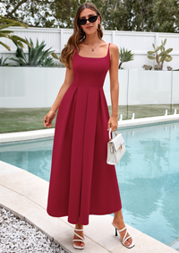PRETTYGARDEN Cocktail Dresses for Women Spring Elegant Ruffle A Line Long Flowy Summer Formal Wedding Guest Maxi Dress PRETTYGARDEN