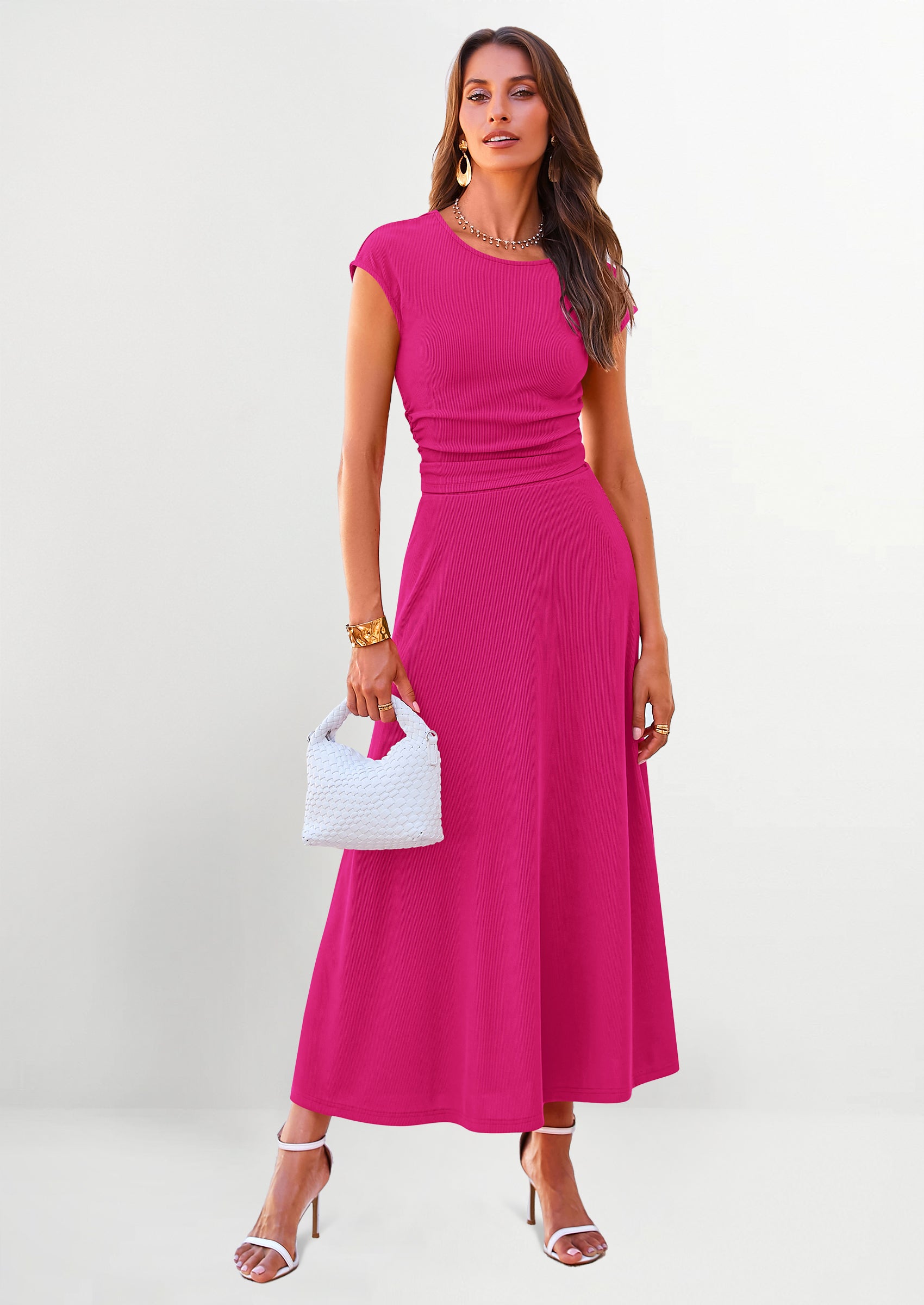 PRETTYGARDEN Summer Two Piece Skirt Set for Women Dressy Casual Knit Matching Travel Spring Vacation Lounge Outfits