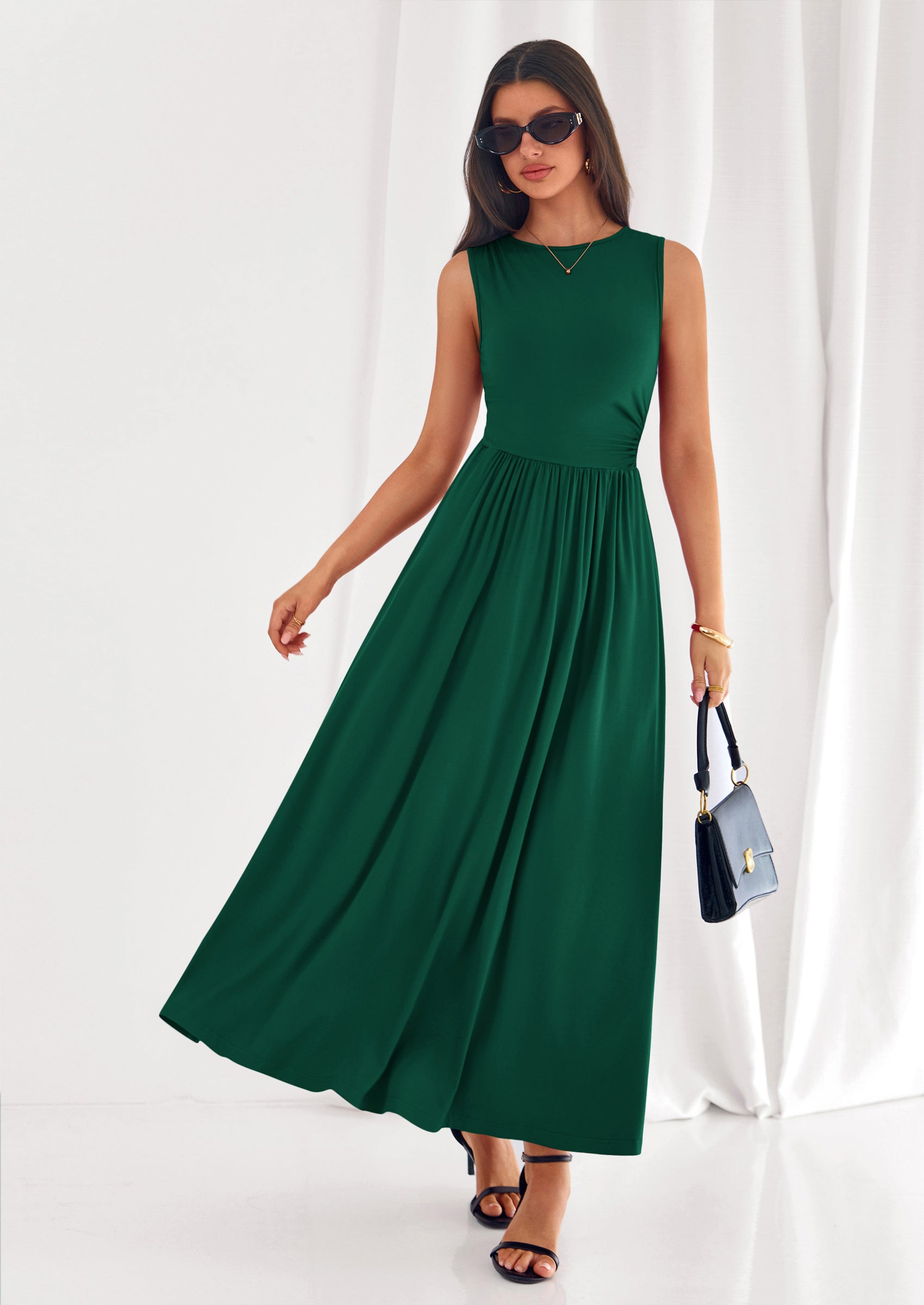 PRETTYGARDEN Summer Maxi Dresses for Women Sleeveless A Line Flowy Lon PRETTYGARDEN Summer Maxi Dresses for Women Sleeveless A Line Flowy Lon