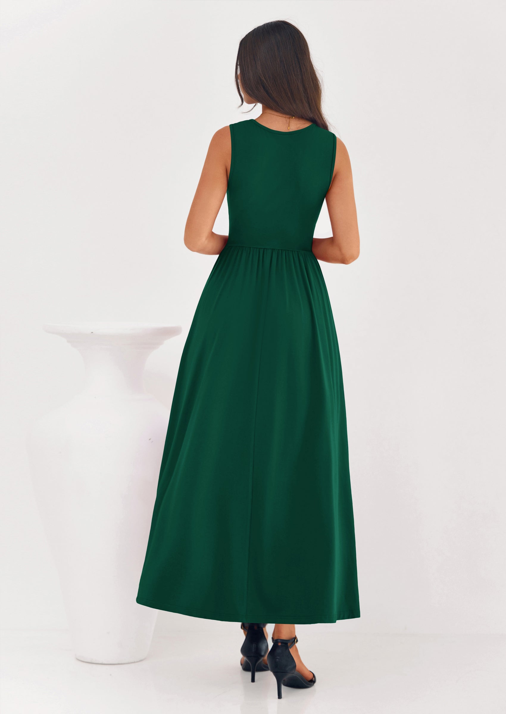 PRETTYGARDEN Summer Maxi Dresses for Women Sleeveless A Line Flowy Long Casual Sundress Wedding Guest Fashion Clothing PRETTYGARDEN