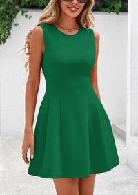 PRETTYGARDEN Women's Short Summer Dress Elegant Classy A Line Sleeveless Tank Graduation Cocktail Party Mini Dresses