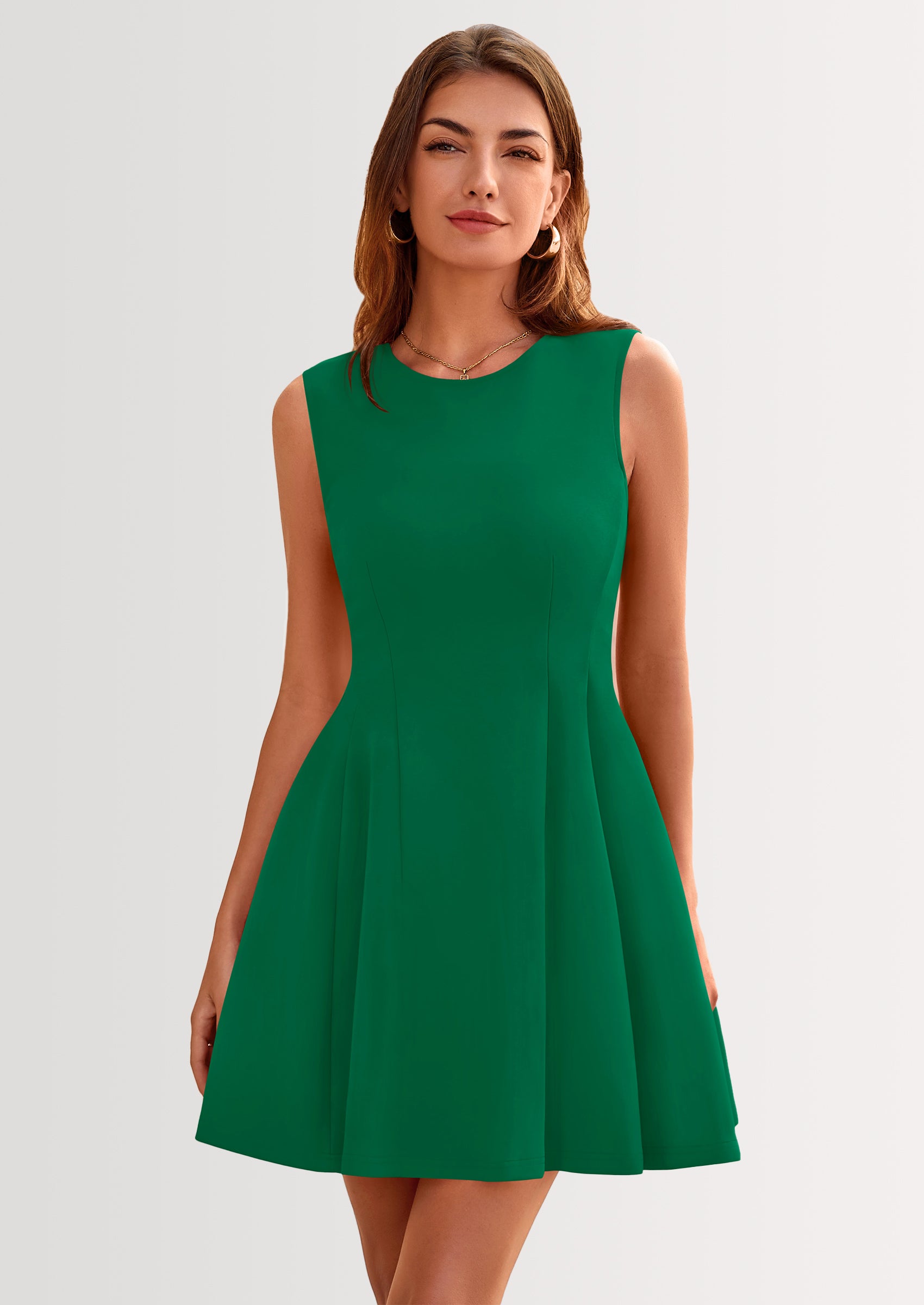 PRETTYGARDEN Women's Short Summer Dress Elegant Classy A Line Sleeveless Tank Graduation Cocktail Party Mini Dresses