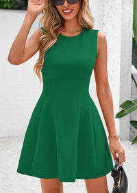 PRETTYGARDEN Women's Short Summer Dress Elegant Classy A Line Sleeveless Tank Graduation Cocktail Party Mini Dresses