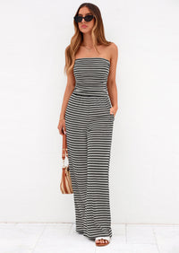 PRETTYGARDEN Summer Sets Women 2 Piece Outfits Matching Striped Loungewear Spring Airport Travel Beach Vacation Clothes PRETTYGARDEN