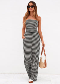 PRETTYGARDEN Summer Sets Women 2 Piece Outfits Matching Striped Loungewear Spring Airport Travel Beach Vacation Clothes PRETTYGARDEN