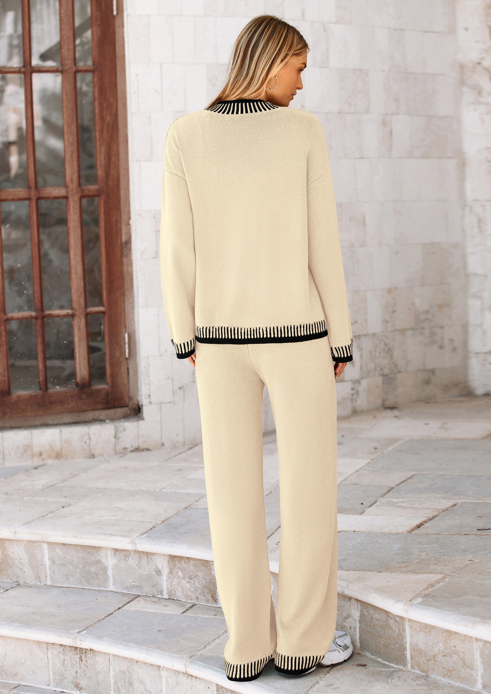 PRETTYGARDEN Lounge Sets for Women Fall Loungewear 2 Piece Outfits Cardigan Sweaters Track Suit Matching Winter Clothing