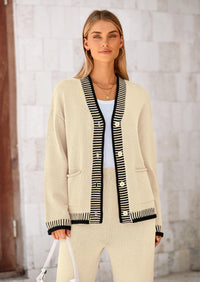 PRETTYGARDEN Lounge Sets for Women Fall Loungewear 2 Piece Outfits Cardigan Sweaters Track Suit Matching Winter Clothing