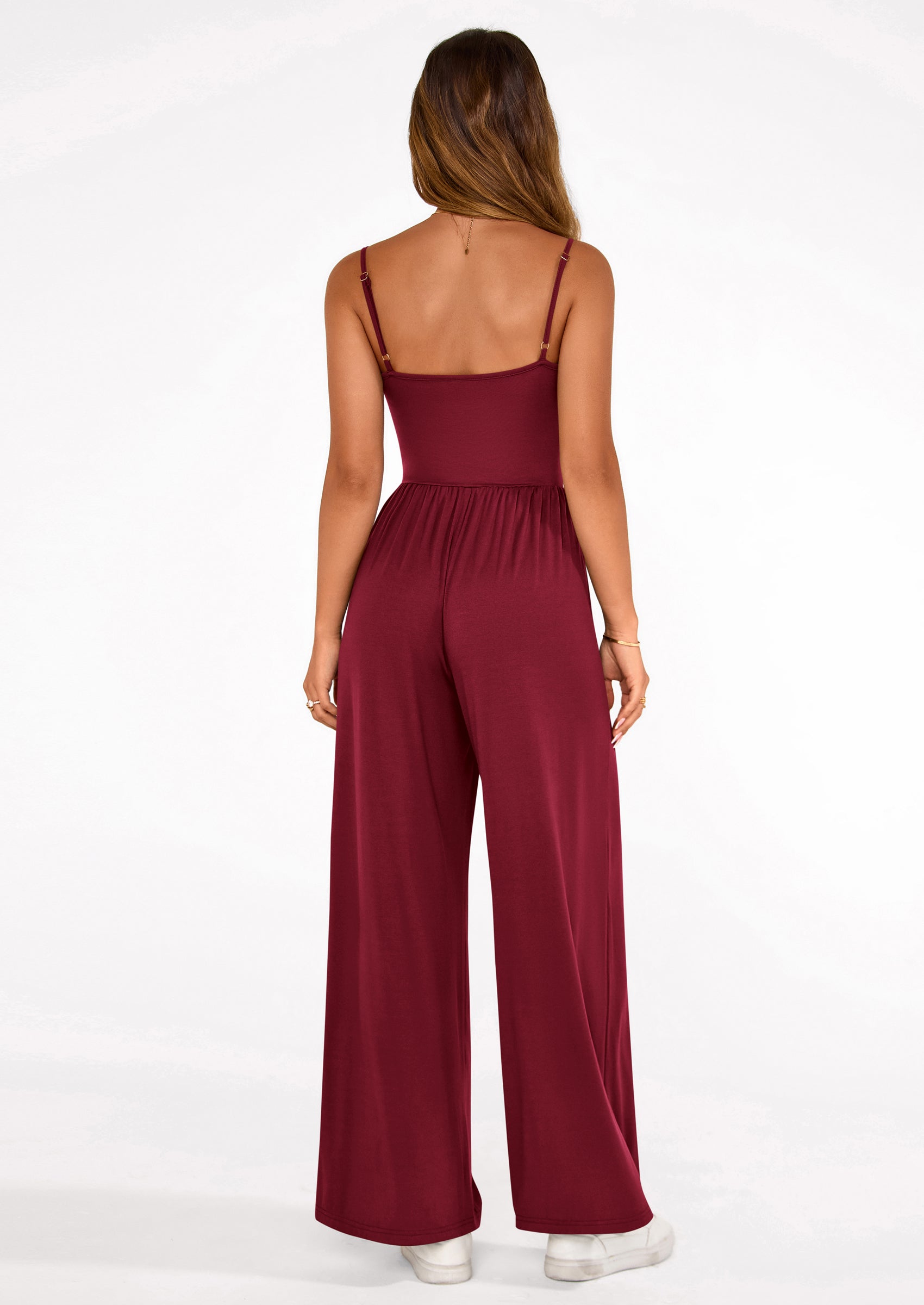 PRETTYGARDEN Summer Jumpsuits for Women Casual Wide Leg Date Night Rompers Sleeveless Beach Vacation One Piece Outfits PRETTYGARDEN