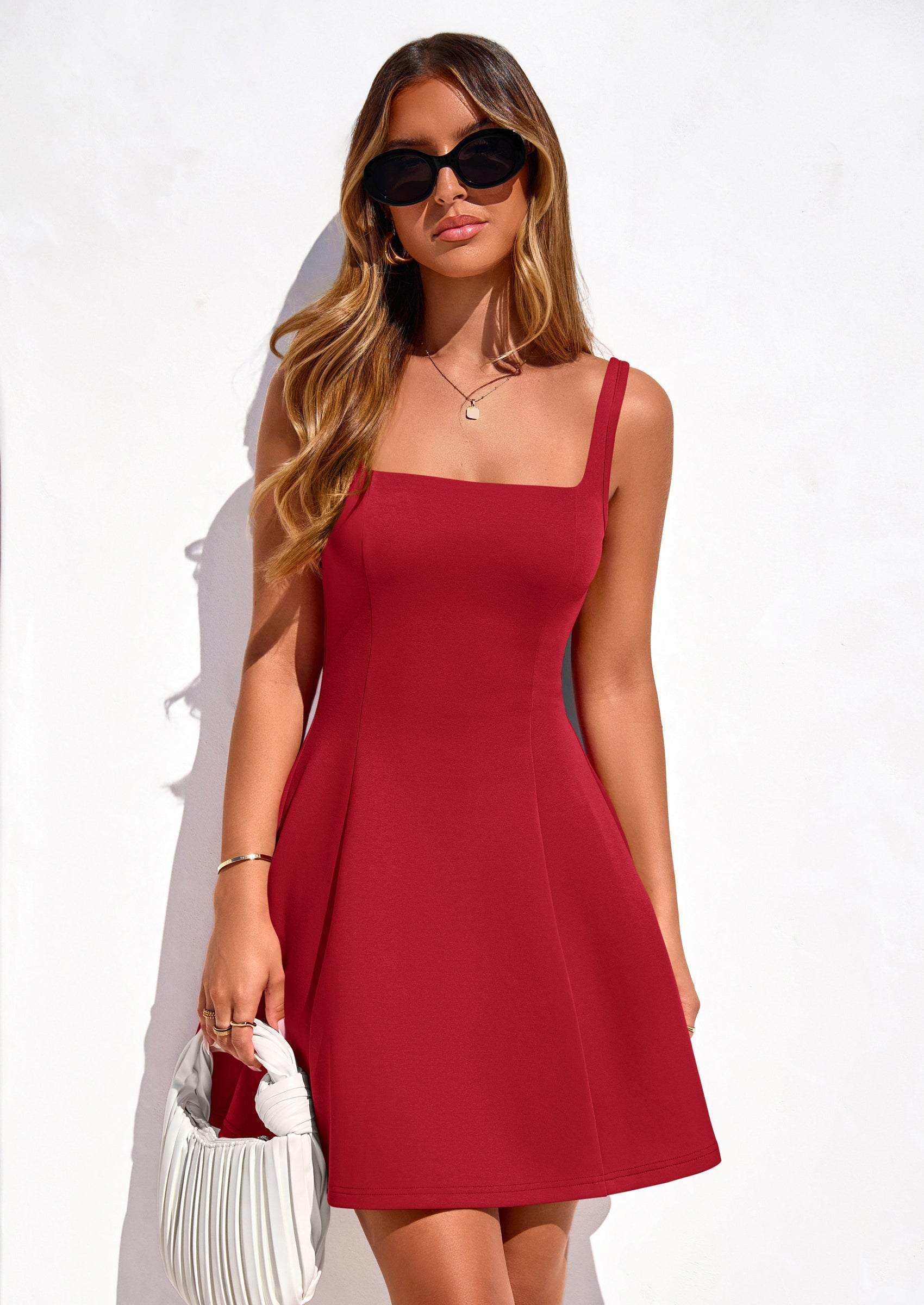PRETTYGARDEN Summer Dresses for Women Sleeveless A Line Business Casual Formal Cocktail Party Spring Short Dress PRETTYGARDEN