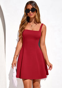 PRETTYGARDEN Summer Dresses for Women Sleeveless A Line Business Casual Formal Cocktail Party Spring Short Dress PRETTYGARDEN