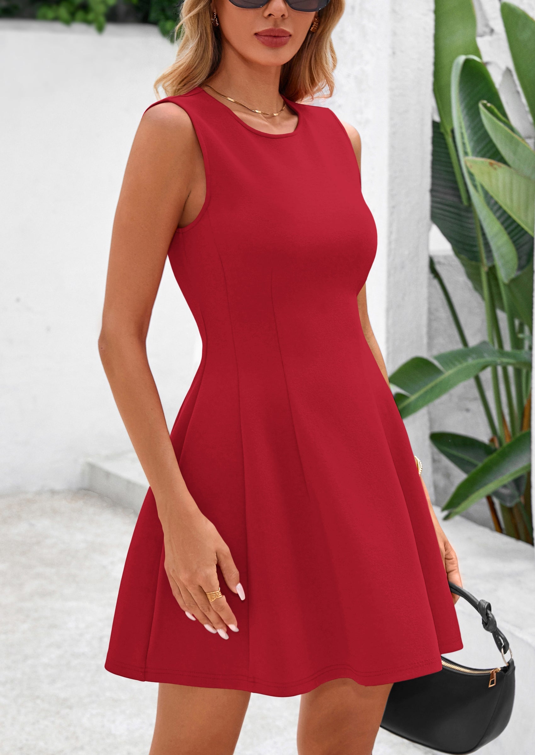 PRETTYGARDEN Women's Short Summer Dress Elegant Classy A Line Sleevele PRETTYGARDEN Women's Short Summer Dress Elegant Classy A Line Sleevele