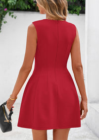 PRETTYGARDEN Women's Short Summer Dress Elegant Classy A Line Sleeveless Tank Graduation Cocktail Party Mini Dresses