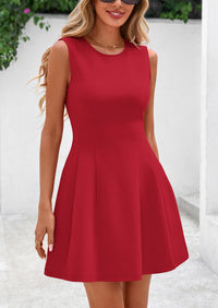 PRETTYGARDEN Women's Short Summer Dress Elegant Classy A Line Sleeveless Tank Graduation Cocktail Party Mini Dresses