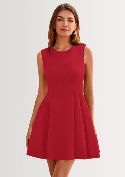 PRETTYGARDEN Women's Short Summer Dress Elegant Classy A Line Sleeveless Tank Graduation Cocktail Party Mini Dresses