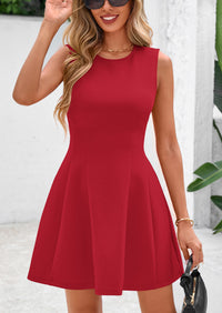 PRETTYGARDEN Women's Short Summer Dress Elegant Classy A Line Sleeveless Tank Graduation Cocktail Party Mini Dresses