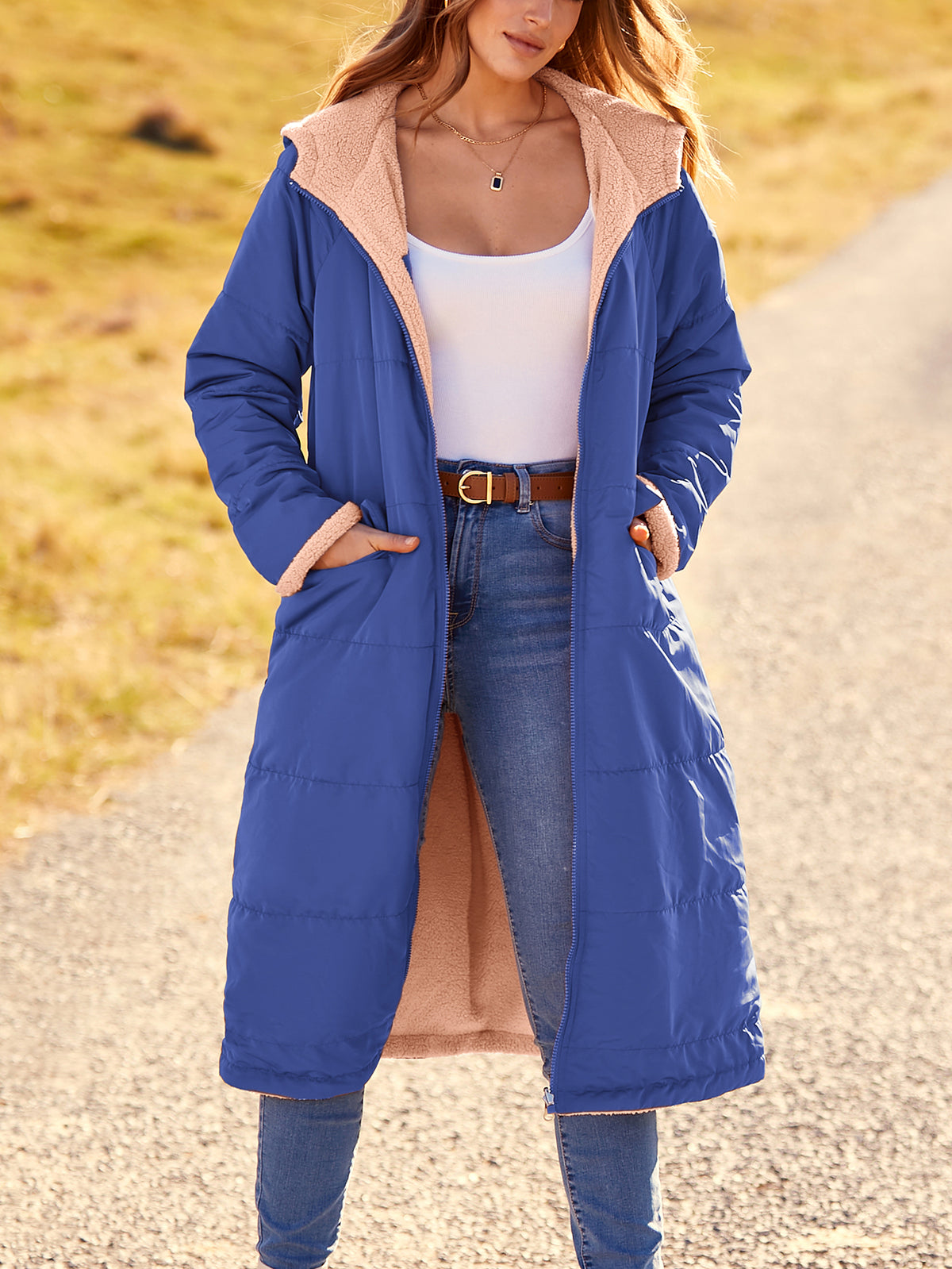 Women's  Winter Fashion Clothes Oversized Shearling Fleece Long Coats Jackets