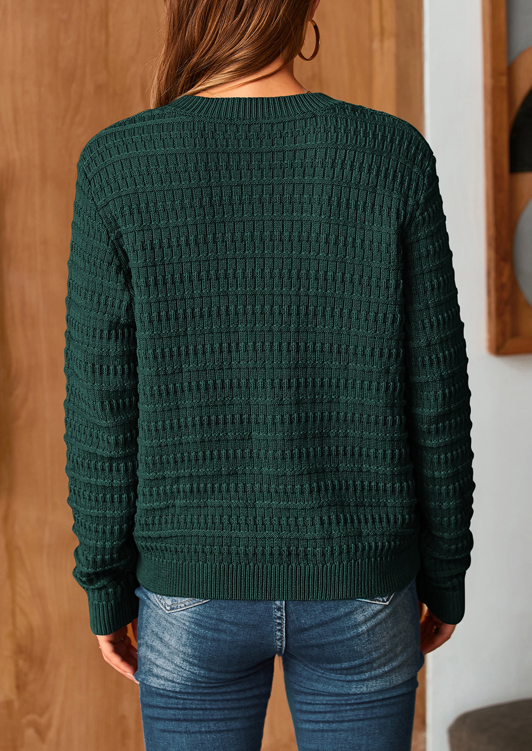 PRETTYGARDEN Women's Knit Cardigan Sweaters Casual Long Sleeve Open Front Button Down Trendy Jackets Outerwear