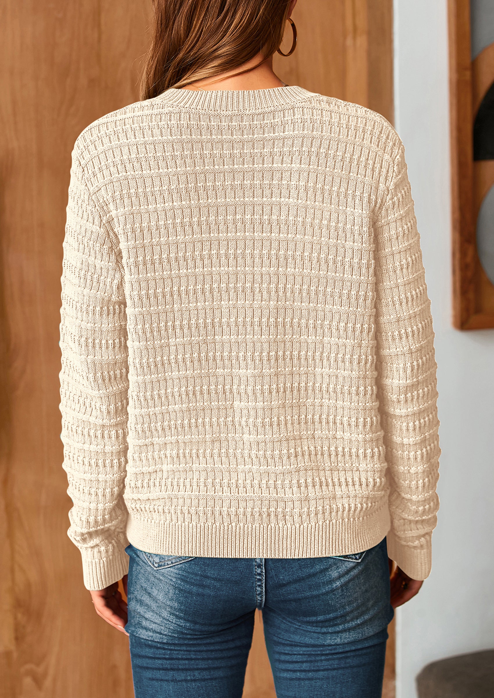 PRETTYGARDEN Women's Knit Cardigan Sweaters Casual Long Sleeve Open Front Button Down Trendy Jackets Outerwear