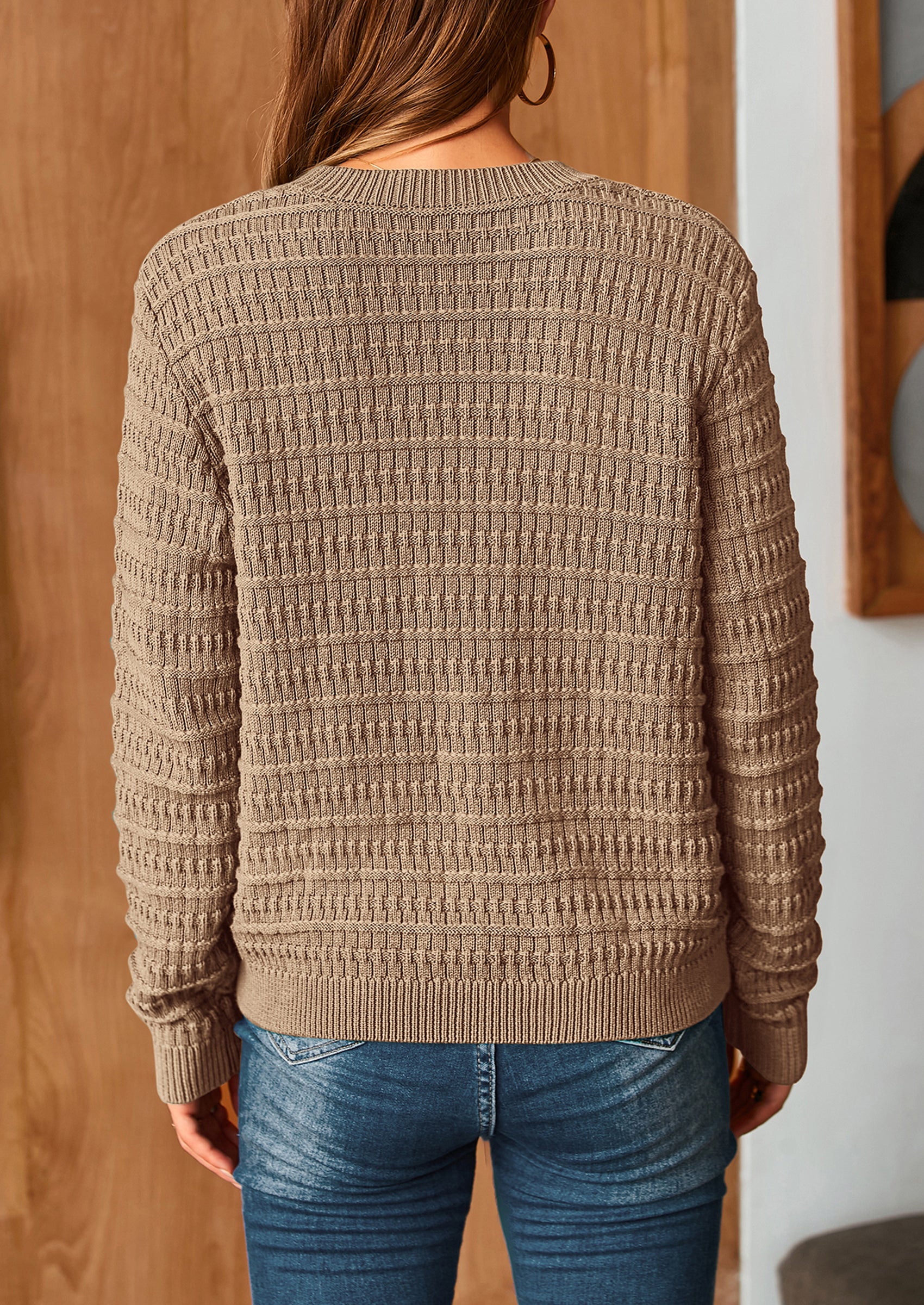 PRETTYGARDEN Women's Knit Cardigan Sweaters Casual Long Sleeve Open Front Button Down Trendy Jackets Outerwear