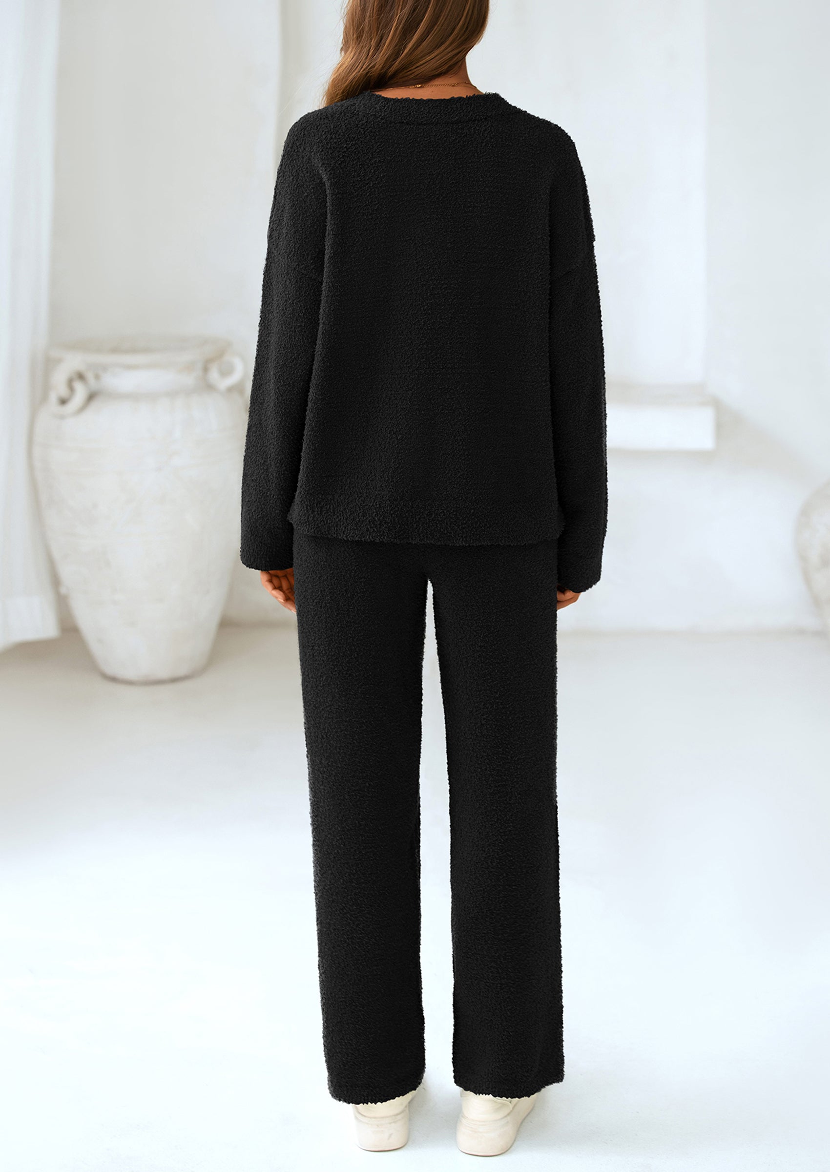 PRETTYGARDEN Lounge Sets for Women Two Piece Sweaters Pajama Set Fall Fashion Loungewear Outfits Matching Winter Clothes