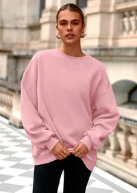 PRETTYGARDEN Oversized Sweatshirt for Women Fall Outfits Crewneck Long Sleeve Tops Fleece Pullover Winter Clothing