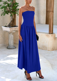 PRETTYGARDEN Women Strapless Elegant Going Out Maxi Dresses