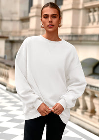 PRETTYGARDEN Oversized Sweatshirt for Women Fall Outfits Crewneck Long Sleeve Tops Fleece Pullover Winter Clothing