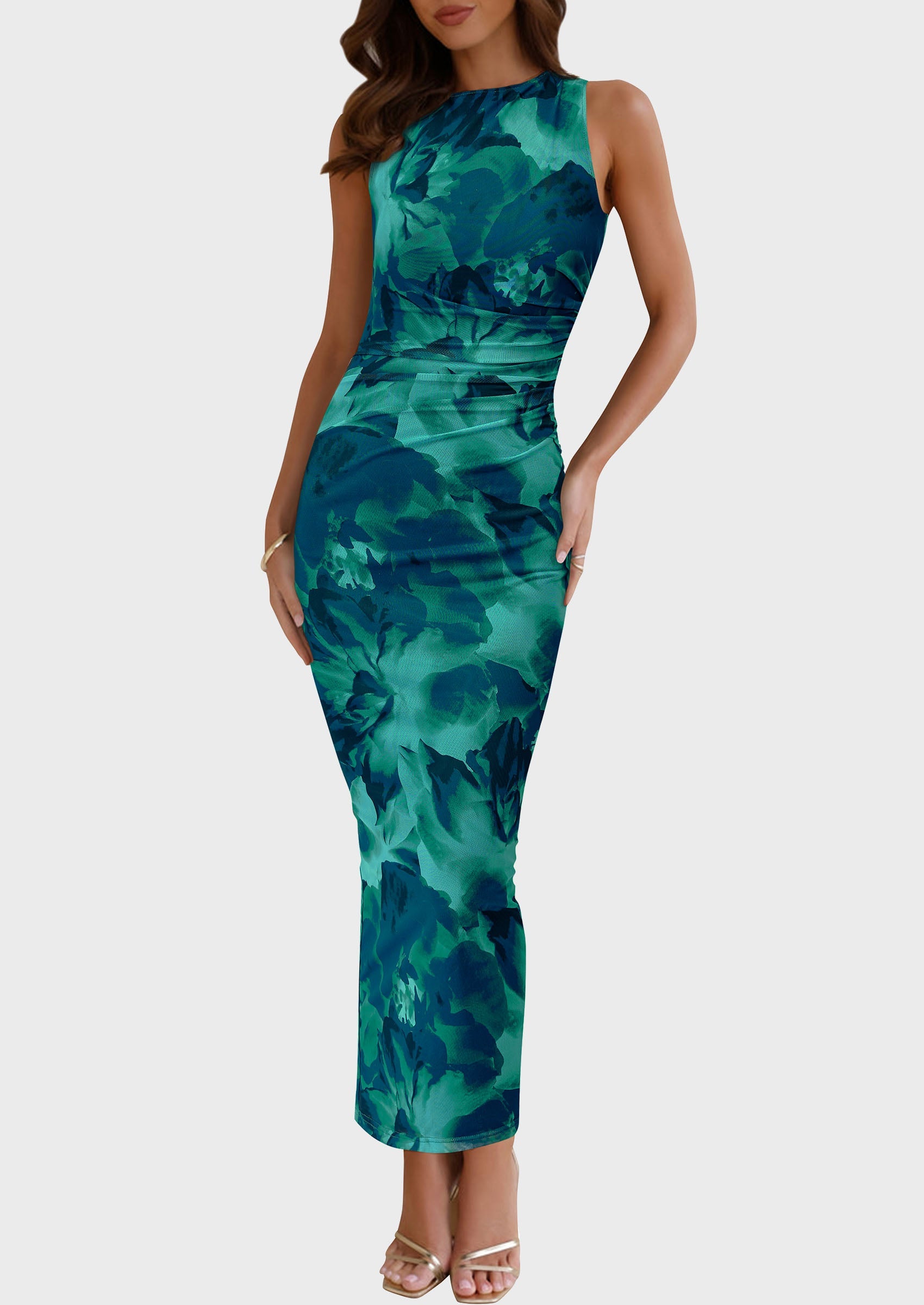 PRETTYGARDEN Wedding Guest Dresses for Women Spring Floral Bodycon Sle PRETTYGARDEN Wedding Guest Dresses for Women Spring Floral Bodycon Sle