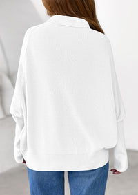 PRETTYGARDEN Womens Sweaters Fall Fashion Casual Loose Turtleneck Batwing Long Sleeve Knit Sweater Pullover Tops