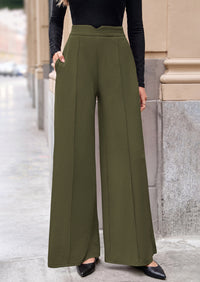 PRETTYGARDEN Wide Leg Pants Woman Spring Dressy High Waisted Business Casual Summer Flowy Work Palazzo Pants Trousers