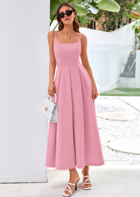 PRETTYGARDEN Cocktail Dresses for Women Spring Elegant Ruffle A Line Long Flowy Summer Formal Wedding Guest Maxi Dress PRETTYGARDEN