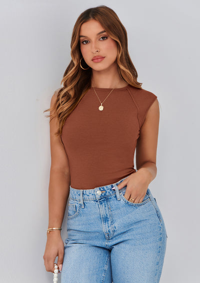 PRETTYGARDEN Women's Tank Tops 2025 Summer Casual Ribbed Cap Sleeve Slim Fitted Knit Basic Tee Shirts Trendy Fashion Clothes