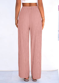 PRETTYGARDEN Womens Palazzo Pants Summer Fashion High Waisted Wide Leg Drawstring Flowy Beach Trousers with Pockets PRETTYGARDEN