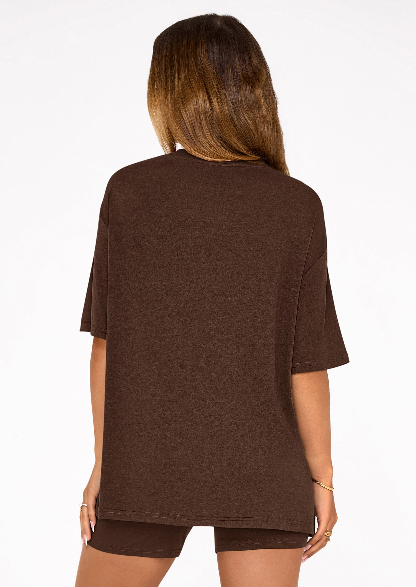 PRETTYGARDEN Women's Two Piece Matching Lounge Sets Summer Casual Tops Short Sleeve Shirts Shorts Travel Airport Outfits PRETTYGARDEN