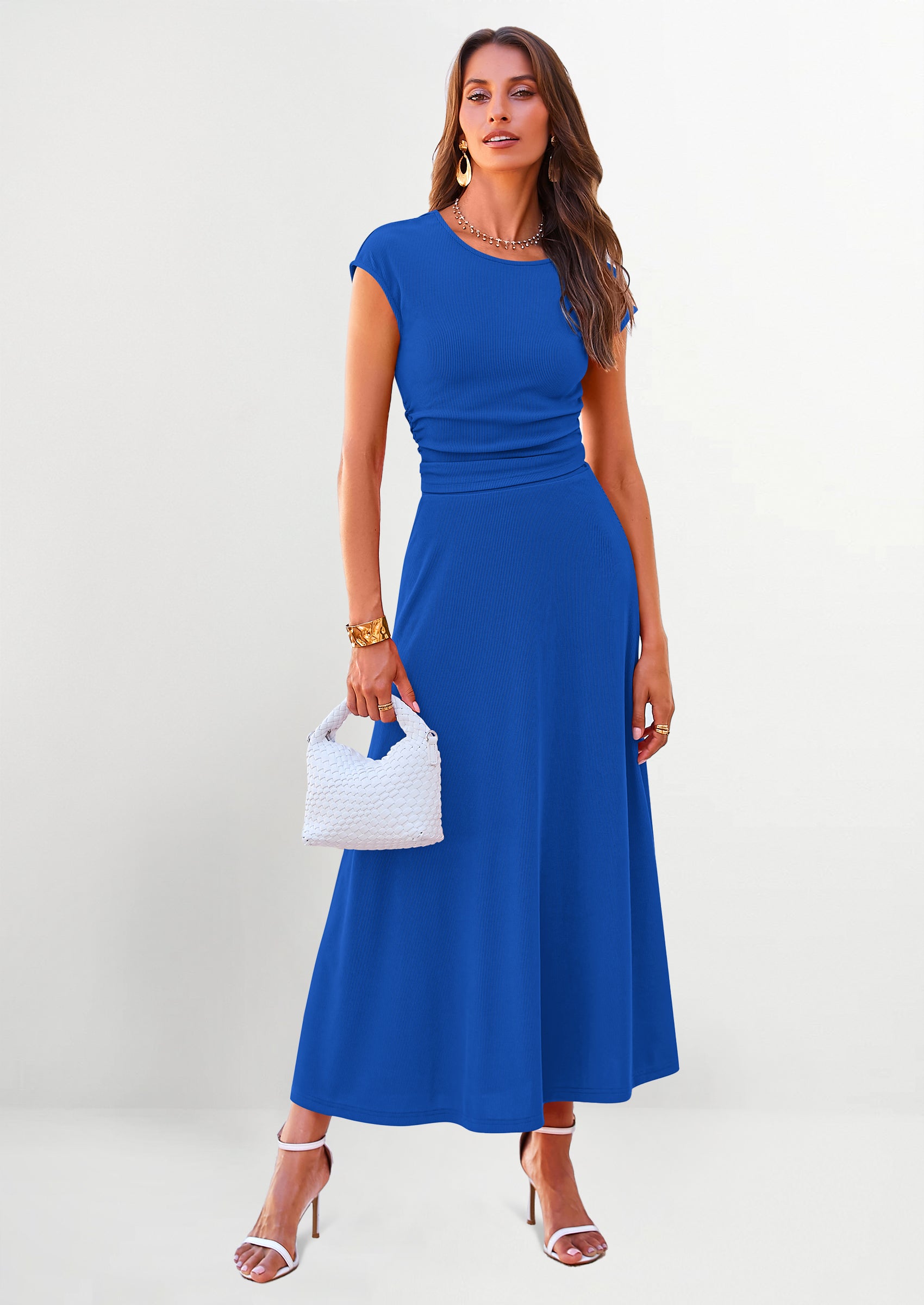 PRETTYGARDEN Summer Two Piece Skirt Set for Women Dressy Casual Knit Matching Travel Spring Vacation Lounge Outfits