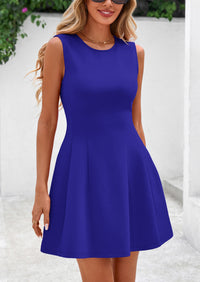 PRETTYGARDEN Women's Short Summer Dress Elegant Classy A Line Sleeveless Tank Graduation Cocktail Party Mini Dresses