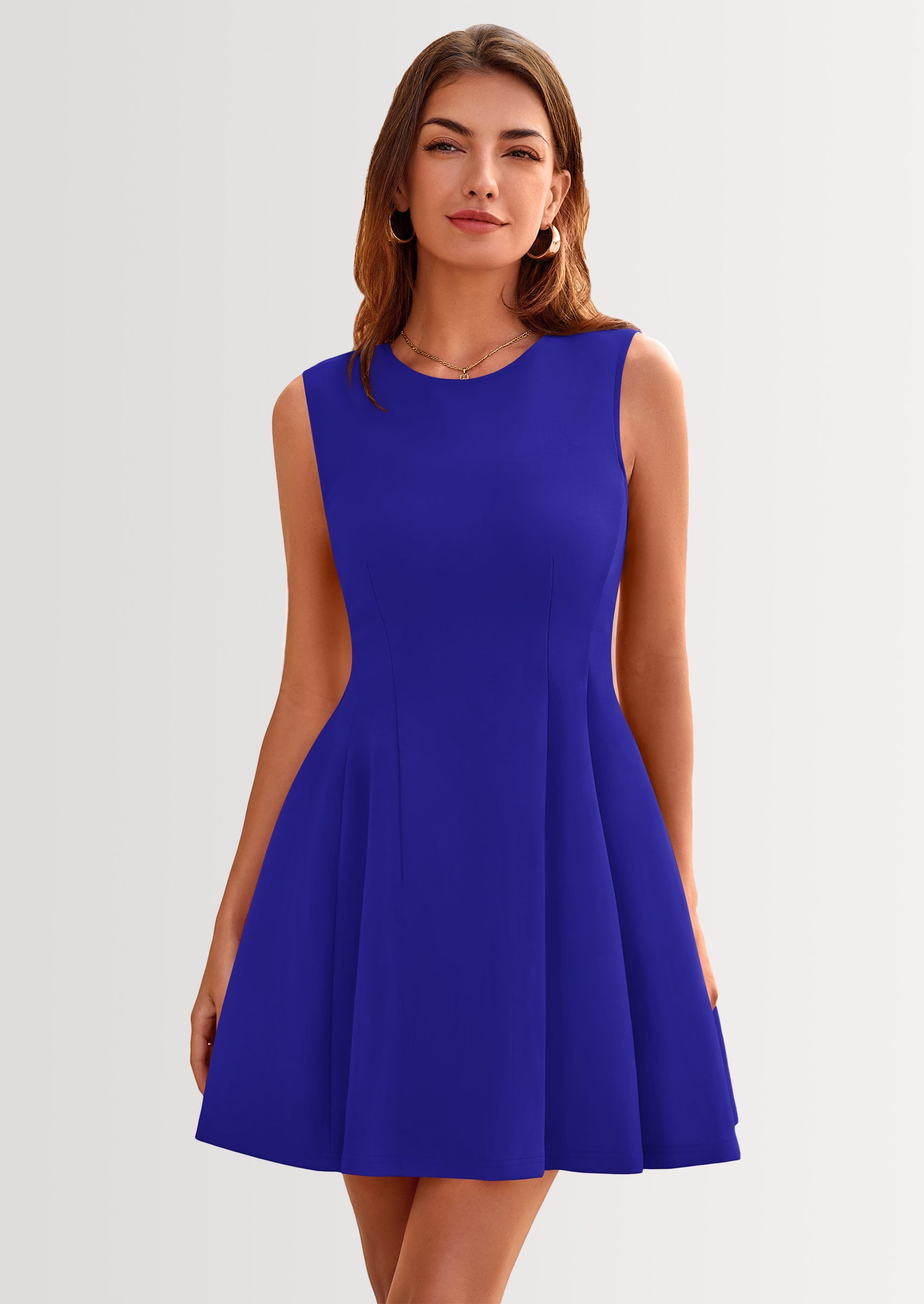 PRETTYGARDEN Women's Short Summer Dress Elegant Classy A Line Sleeveless Tank Graduation Cocktail Party Mini Dresses