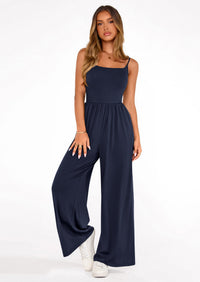 PRETTYGARDEN Summer Jumpsuits for Women Casual Wide Leg Date Night Rompers Sleeveless Beach Vacation One Piece Outfits PRETTYGARDEN