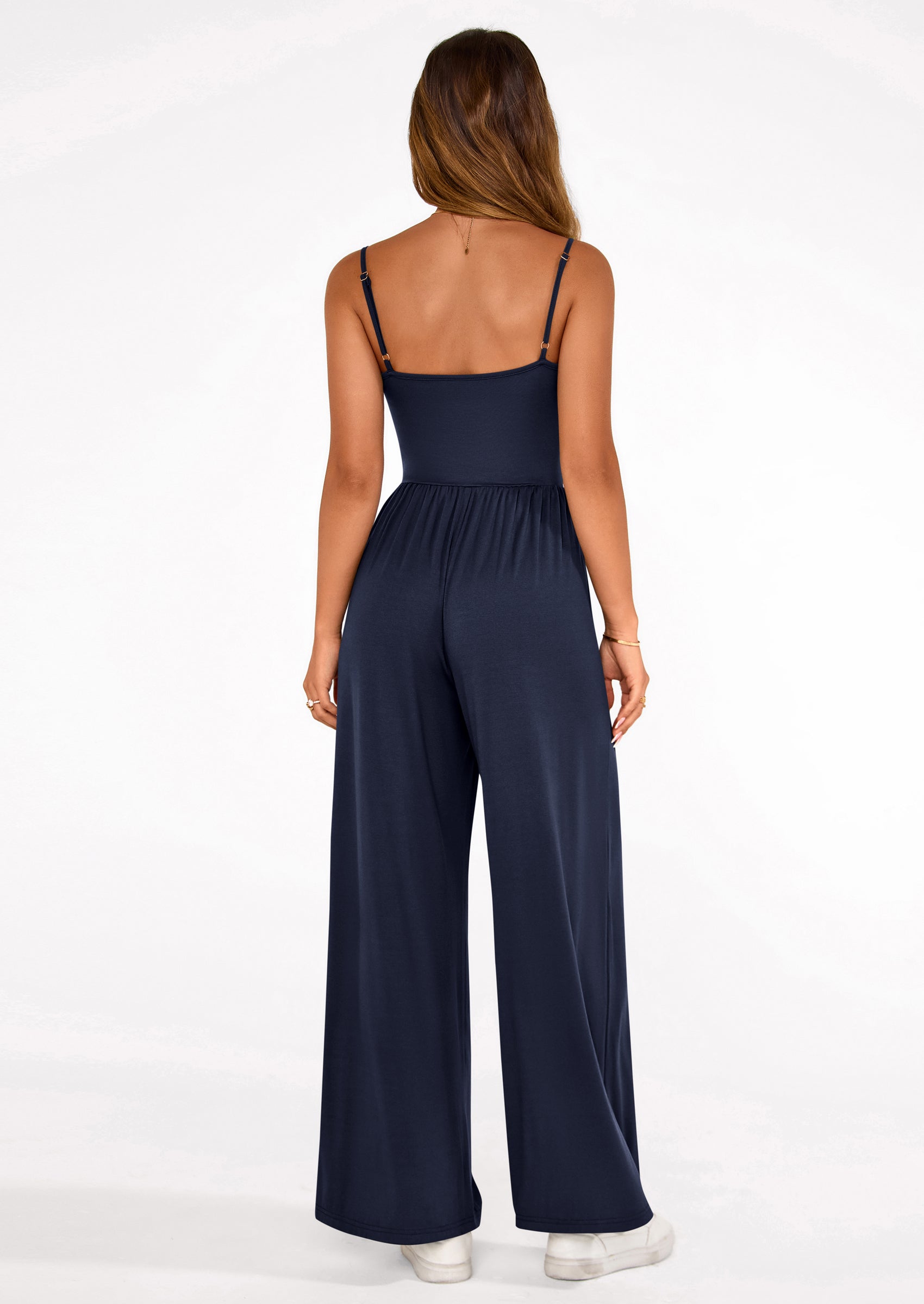 PRETTYGARDEN Summer Jumpsuits for Women Casual Wide Leg Date Night Rompers Sleeveless Beach Vacation One Piece Outfits PRETTYGARDEN