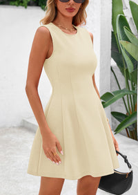 PRETTYGARDEN Women's Short Summer Dress Elegant Classy A Line Sleeveless Tank Graduation Cocktail Party Mini Dresses