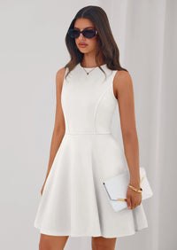 PRETTYGARDEN A Line Dresses for Women Elegant Classy Sleeveless Summer Short Tank Cocktail Party Spring Mini Dress PRETTYGARDEN