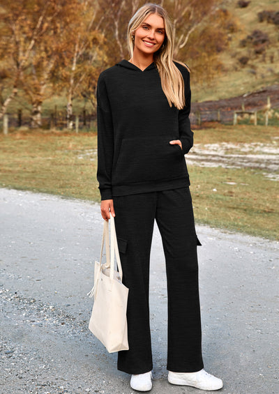 PRETTYGARDEN 2 Piece Sets For Women Fall Sweatsuits Outfits Lounge Matching Hoodie Set Travel Track Suits Winter Clothes