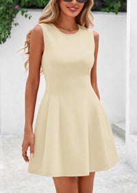 PRETTYGARDEN Women's Short Summer Dress Elegant Classy A Line Sleeveless Tank Graduation Cocktail Party Mini Dresses